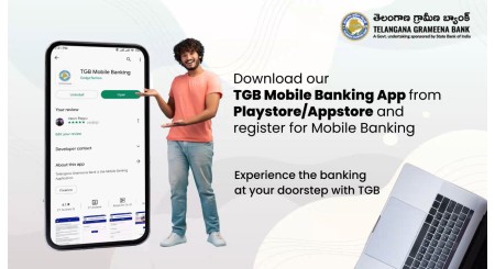 Download our tgb mobile banking app from playstore/appstore and register for mobile banking
